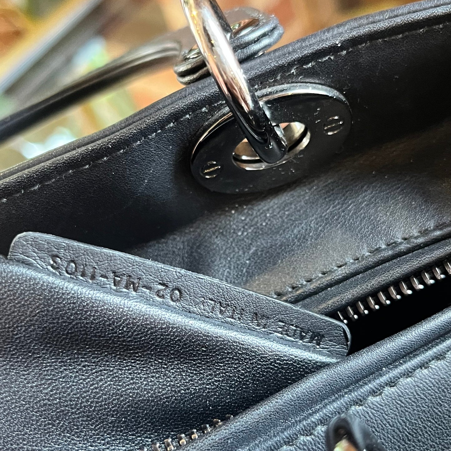 DIOR x Andy Warhol Lady Dior Medium Calfskin Tote Bag