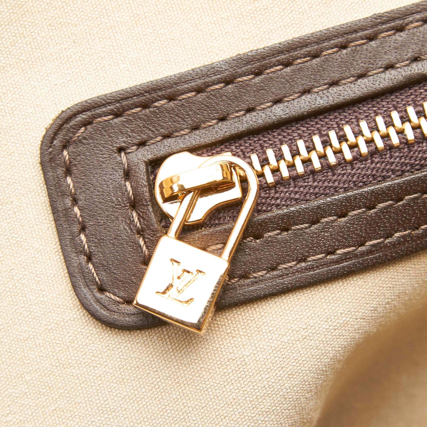 Louis Vuitto Alma Haut Mini Lin Canvas Handbag