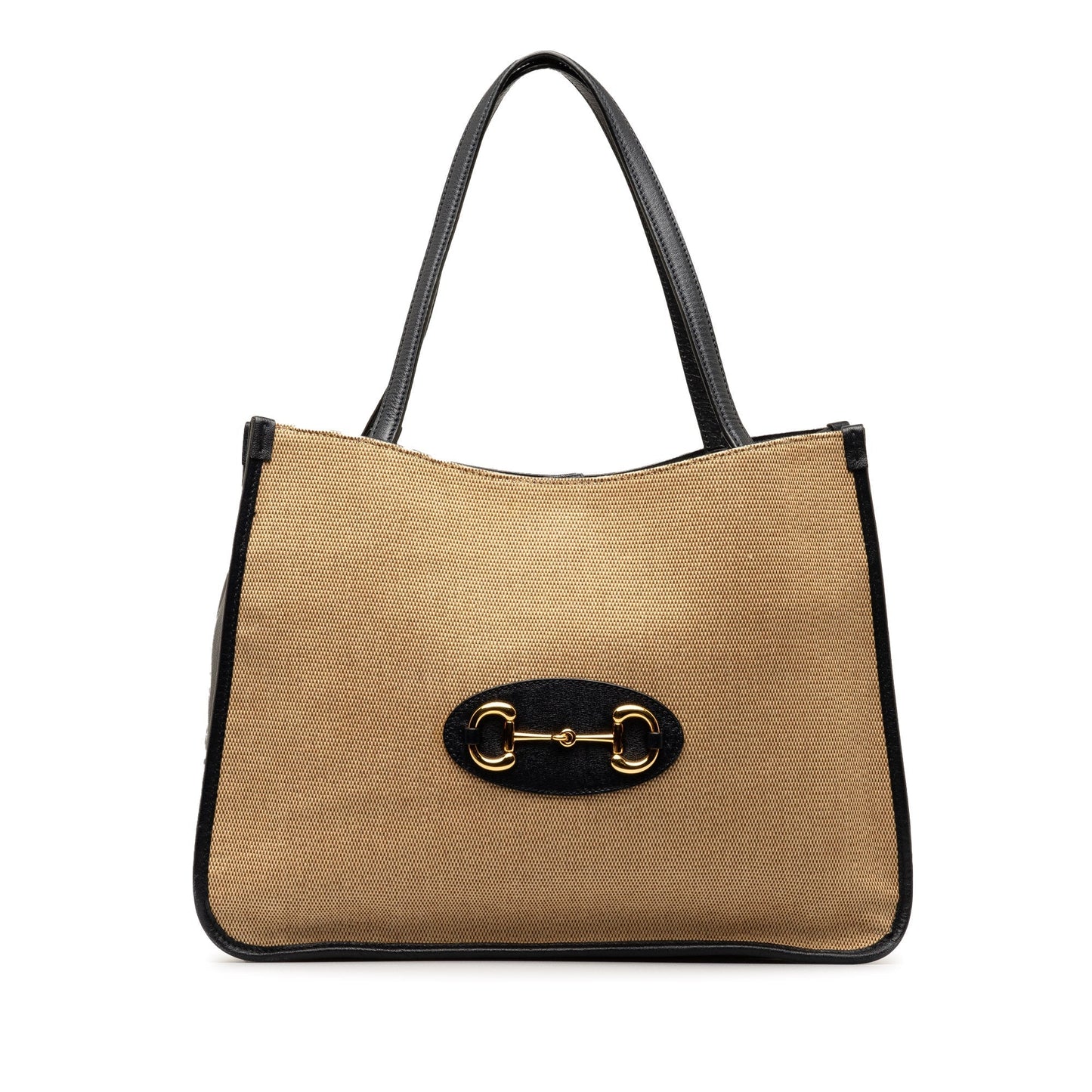 GLM-- Horsebit 1955 Tote Bag Brown Canvas