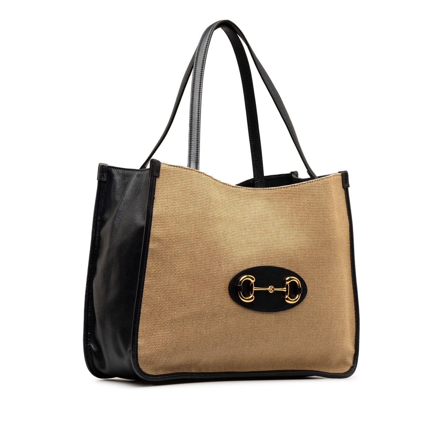 GLM-- Horsebit 1955 Tote Bag Brown Canvas