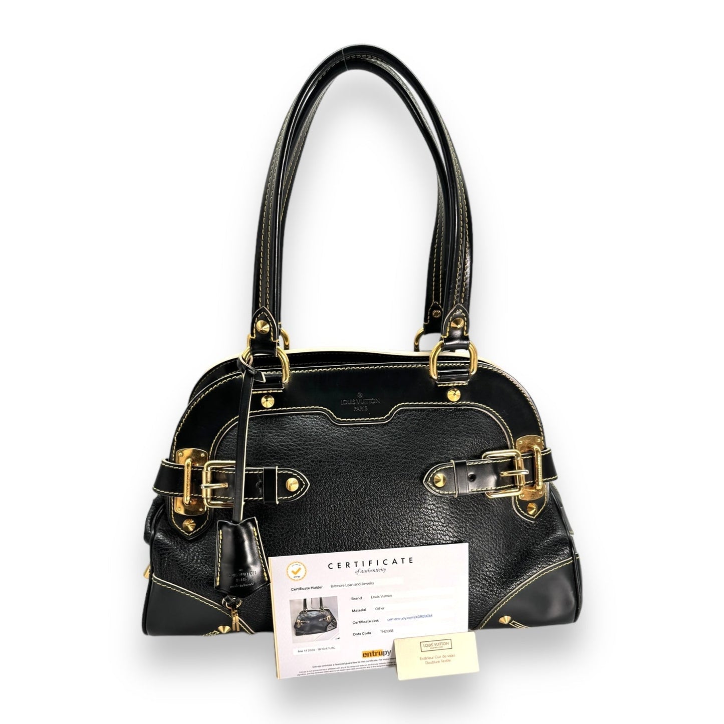 Louis Vuitton 2008 Black Suhali Le Radieux Satchel Bag