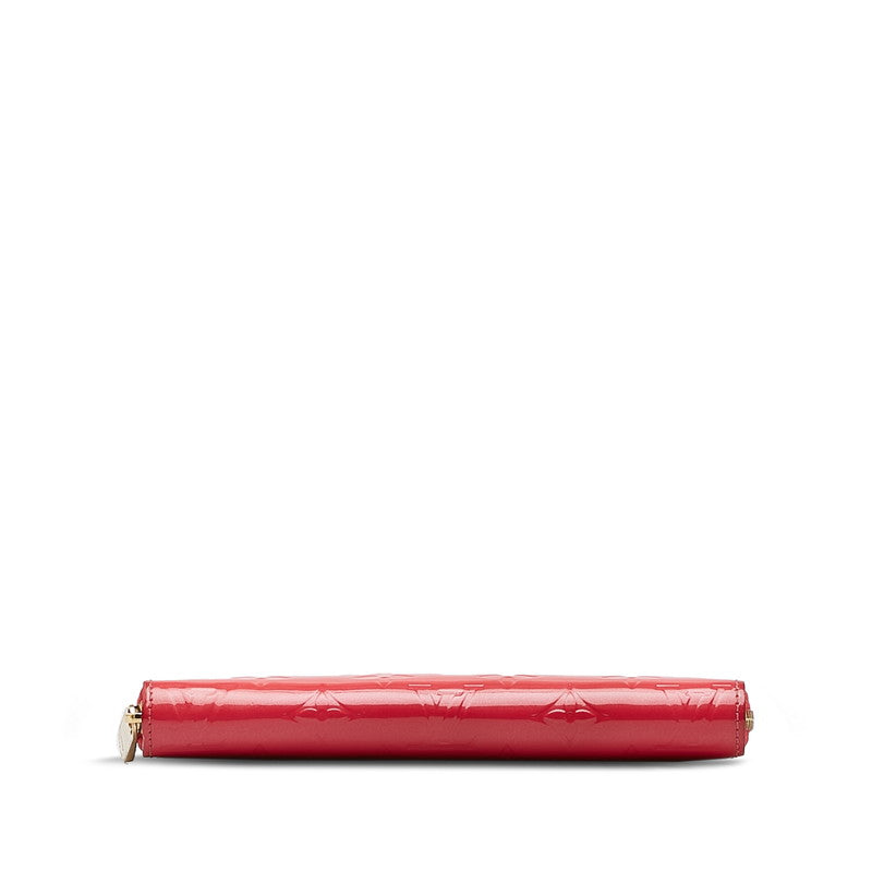 Louis Vuitton Verney Zippy Wallet Roundfassner Long Wallet M93058 Hot Pink Emalje Ladies Louis Vuitton