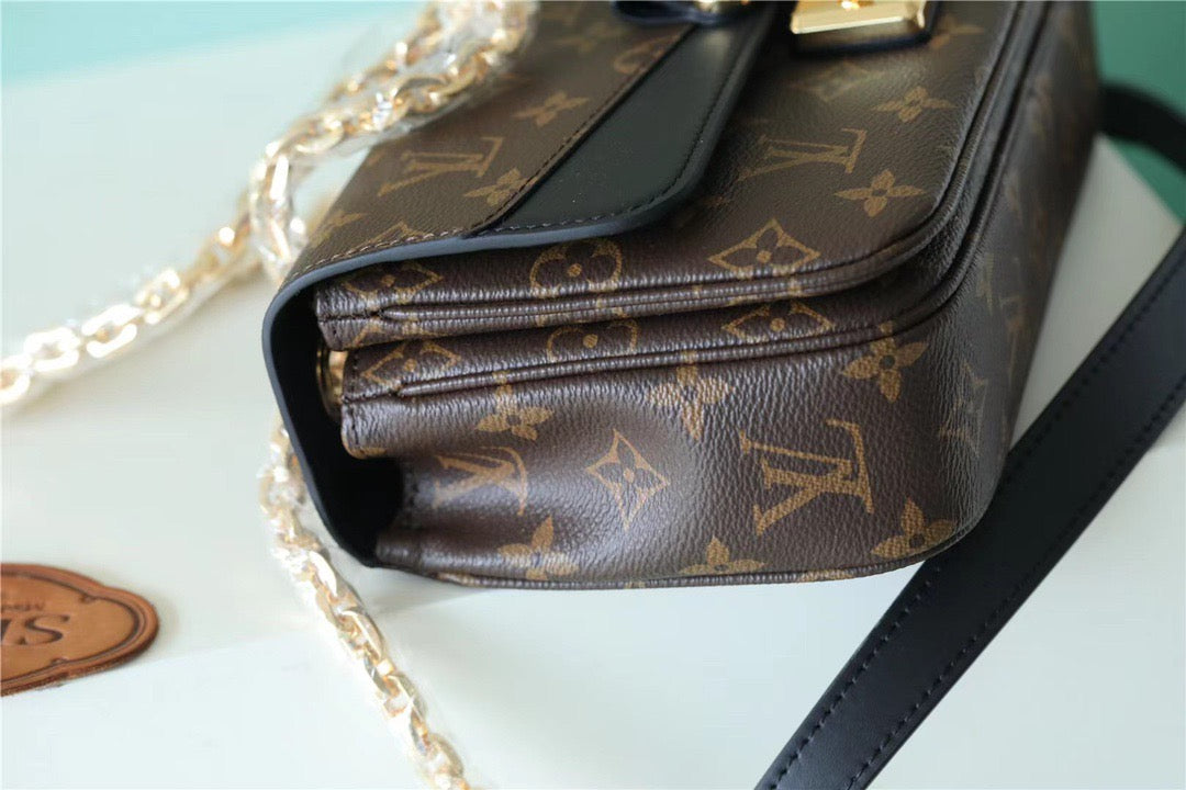 LV MarGLAMIau Monogram Canvas Black For Women,  Shoulder and Crossbody Bags 9.6in/24.5cm LV M46126