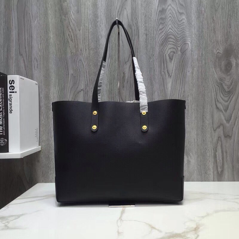 GLAMI Small Embossed Crest Tote Black For Women, Bags 13.8in/35cm
