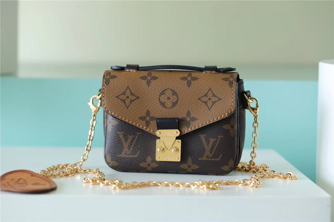 LV Micro Metis Monogram Canvas For Women, WomenÃ¢â‚¬â„¢s Handbags, Shoulder And Crossbody Bags 5.5in/14cm LV