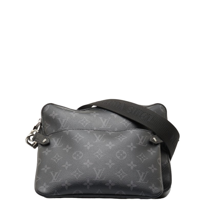 Louis Vuitton Monogram Eclipse Reversee Triomessenger Shelter Bag M69443 Black Gr PVC Leather  Louis Vuitton