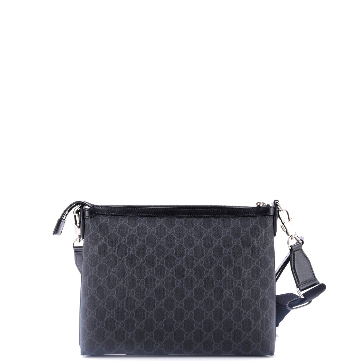 Interlocking G Patch Wristlet Messenger Bag GG Coated Canvas Small