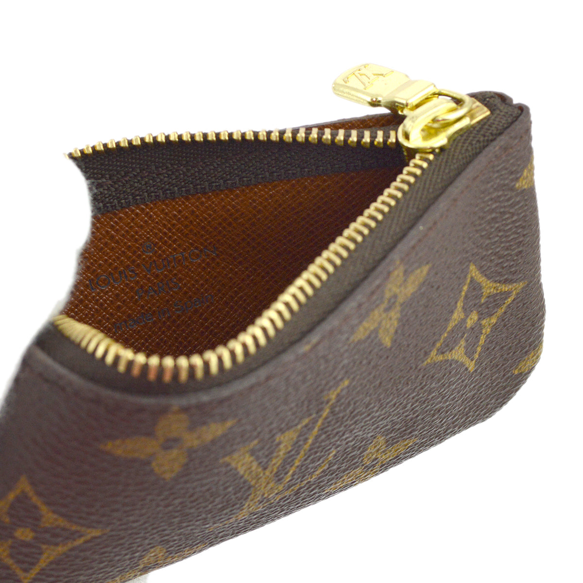 Louis Vuitton 2002 Monogram Pochette Cles Coin Purse Wallet M62650