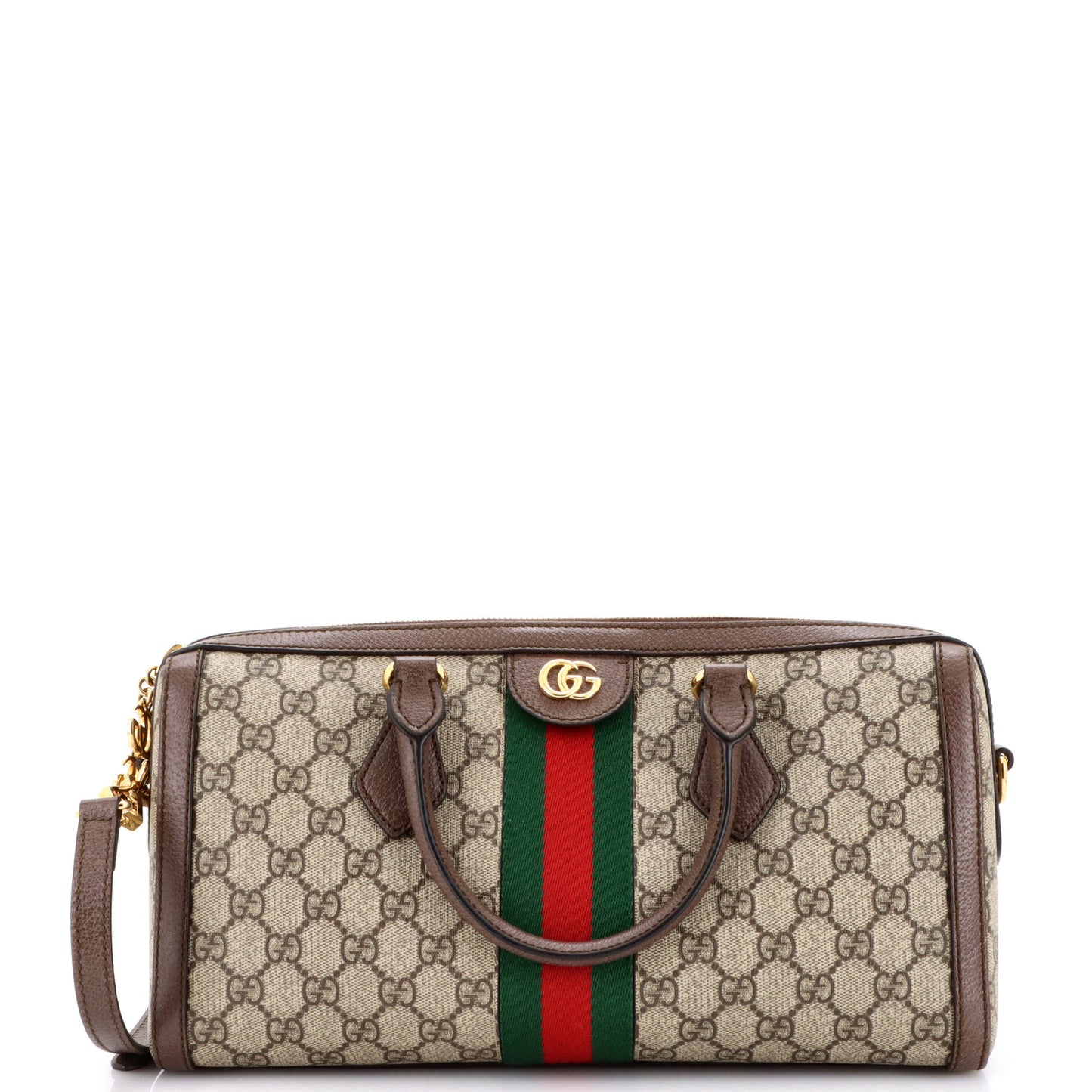 Ophidia Boston Bag GG Coated Canvas Medium