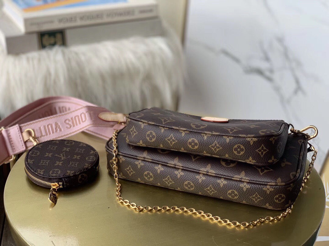 LV Multi Pochette AcGLAMIssoires Monogram Canvas For Women,  Shoulder And Crossbody Bags 24cm LV M44840