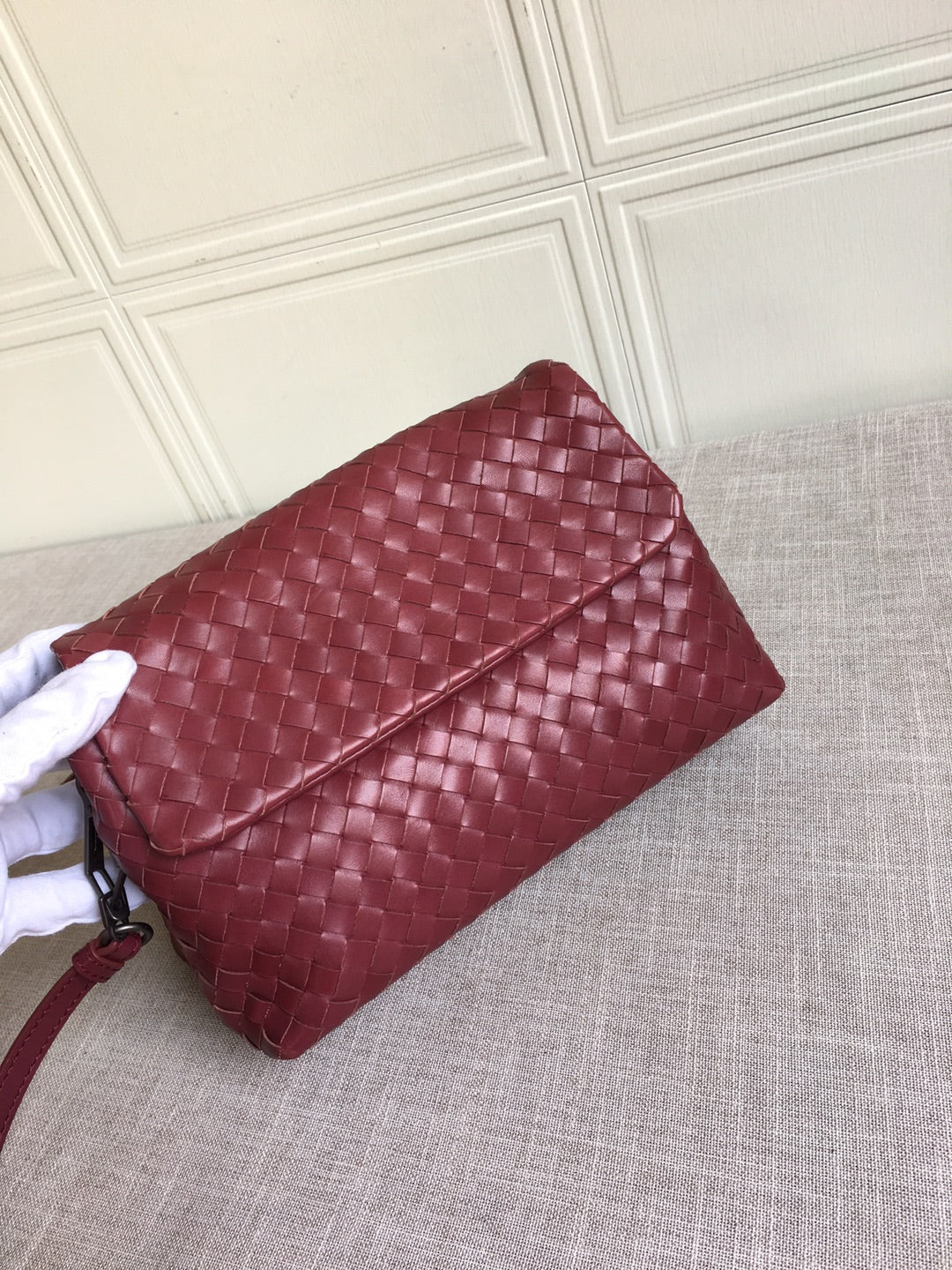GLAMI Classic Intrecciato Red, For Women, WomenÃ¢â‚¬â„¢s Bags 8.9in/22.5cm