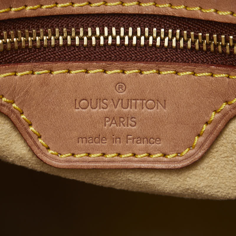 Louis Vuitton Monogram Looping GM Shoulder Bag M51145 Brown PVC Leather