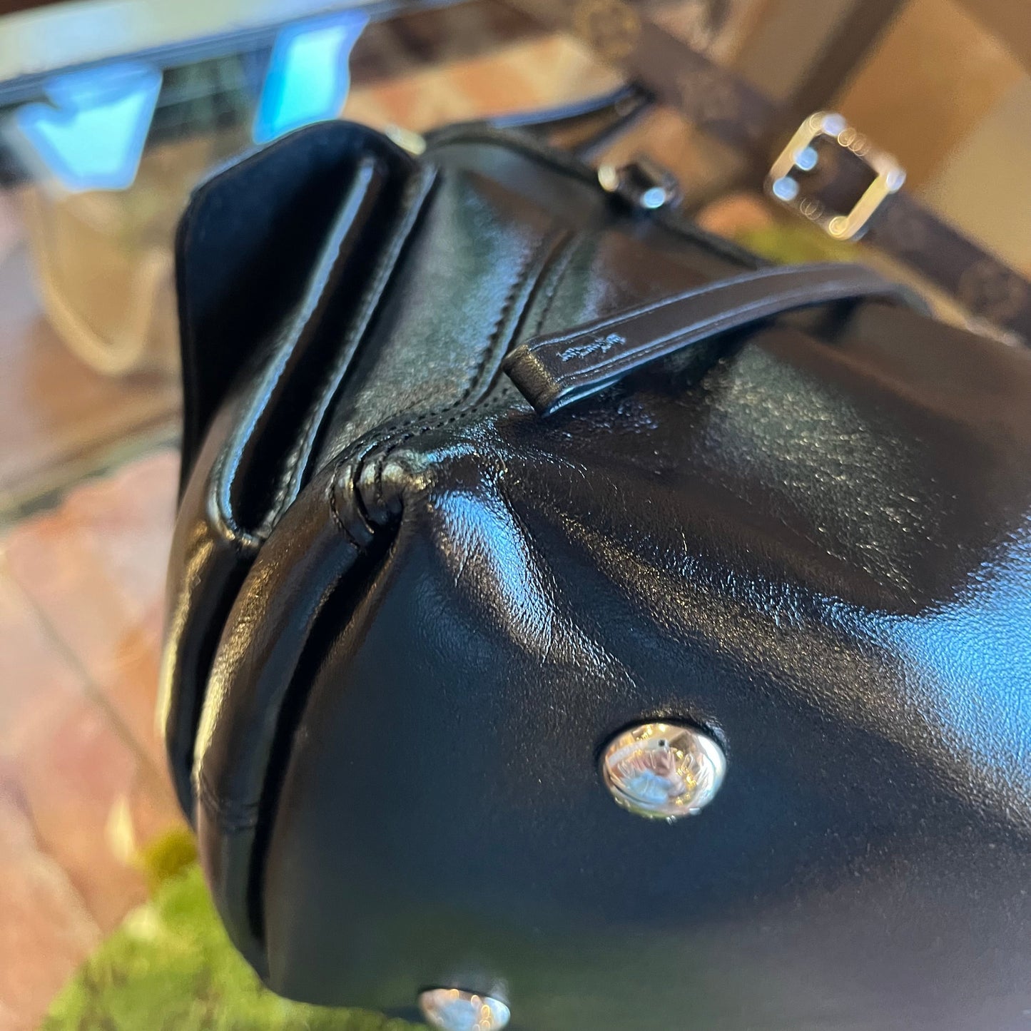 LOUIS VUITTON CarryAll Cargo Vibe PM Black Lambskin