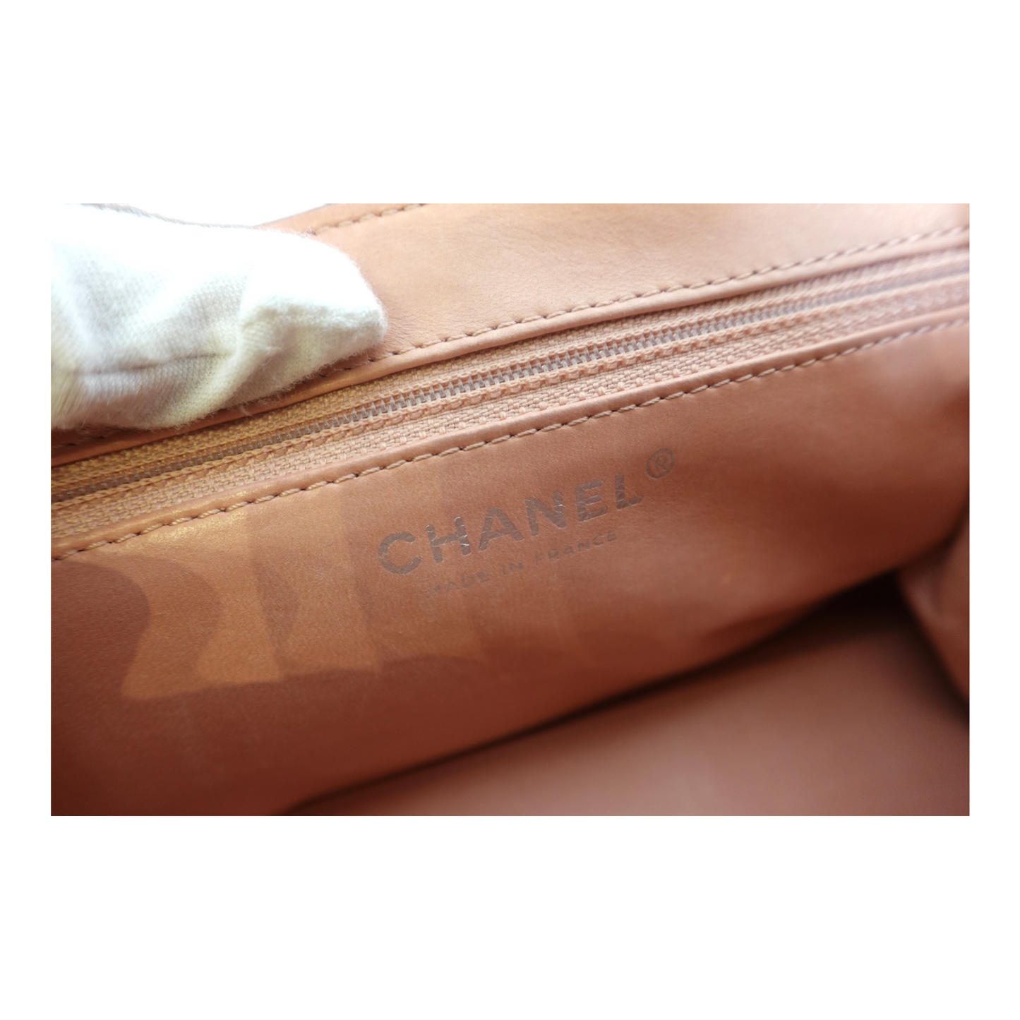 Chanel Ostrich Accordion Flap Bag