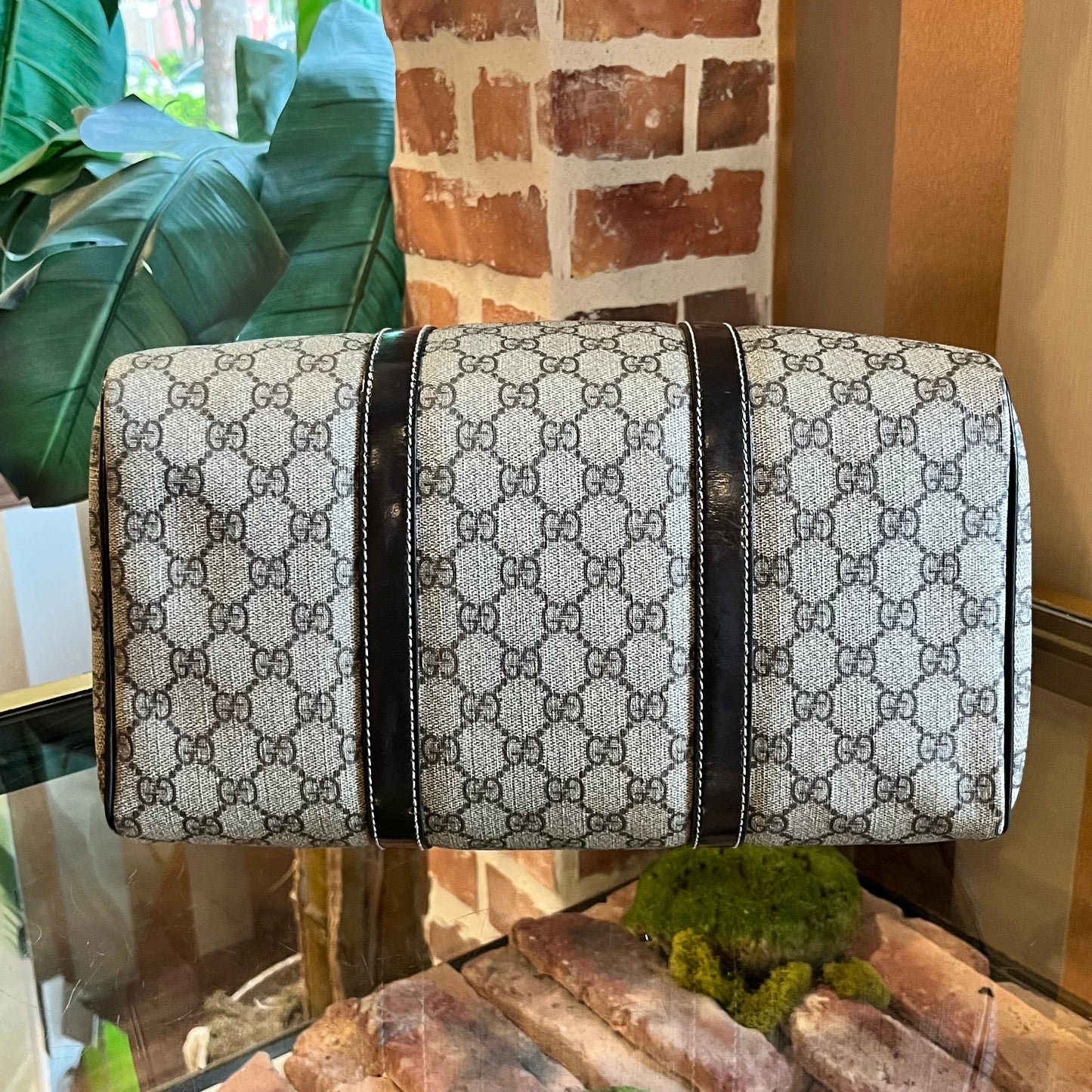 GUCCI Joy Boston Medium GG Coated Canvas Satchel Bag