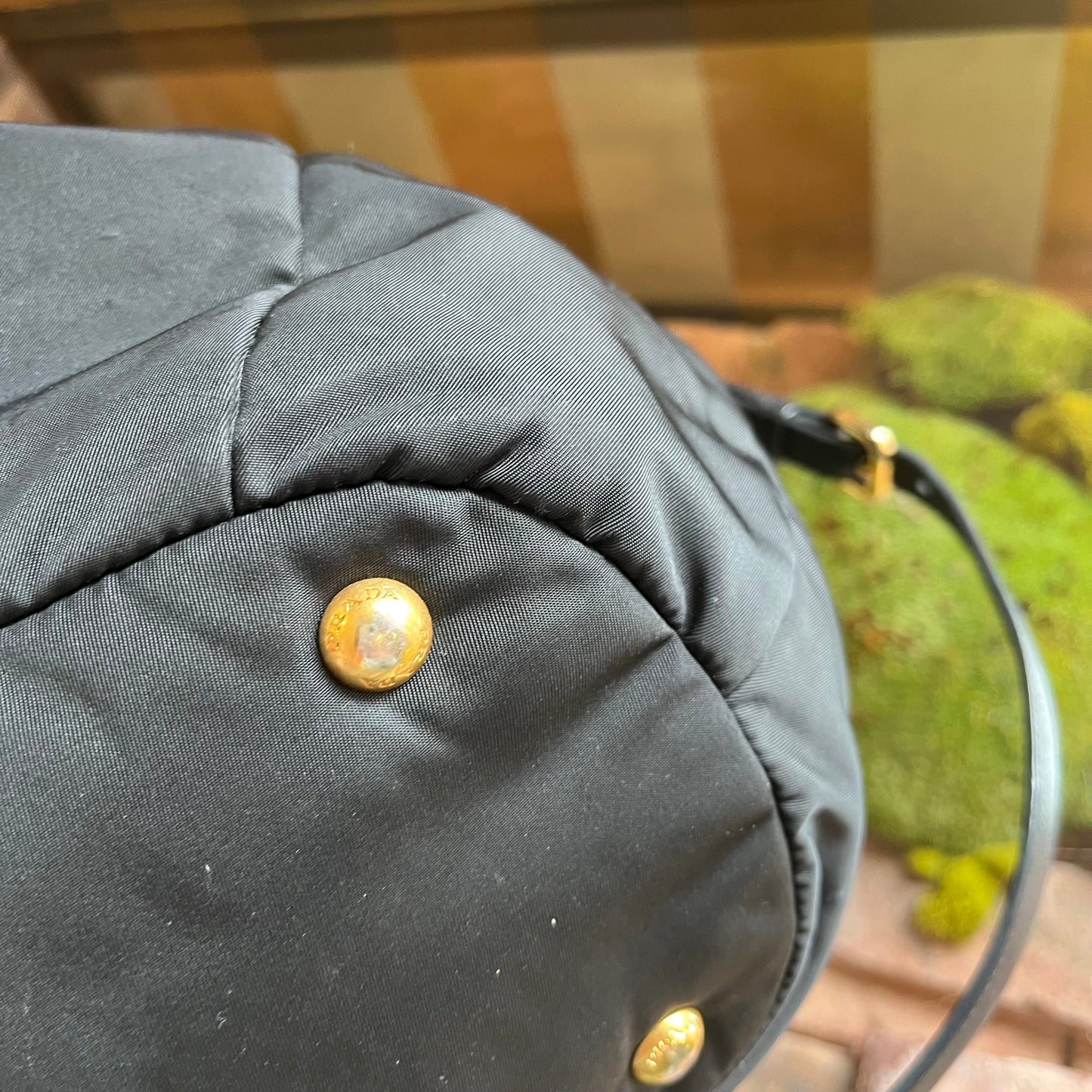 PRADA Nylon Black Two Way Shoulder Bag