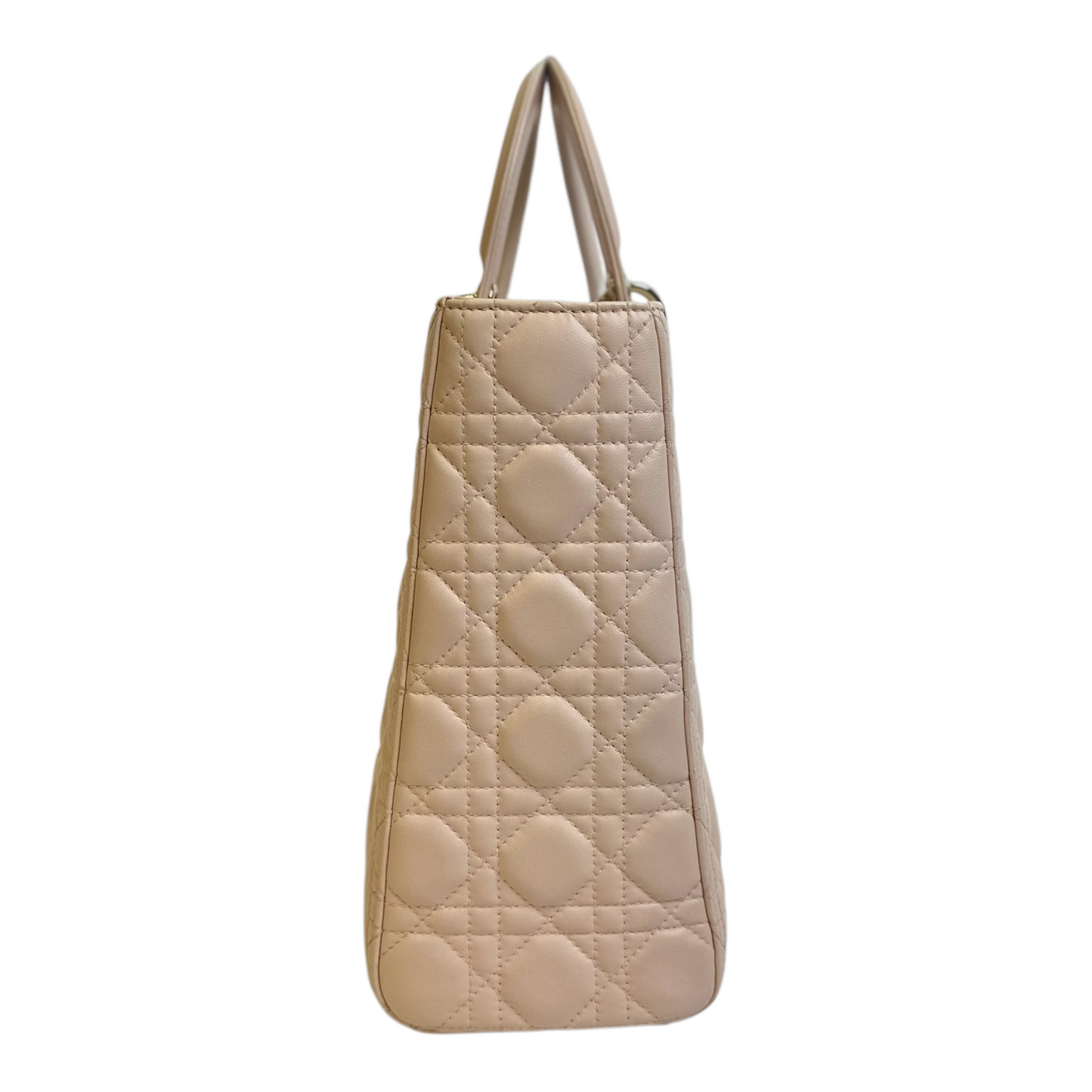 Christian Dior Lambskin Cannage Large Lady Dior Light Pink