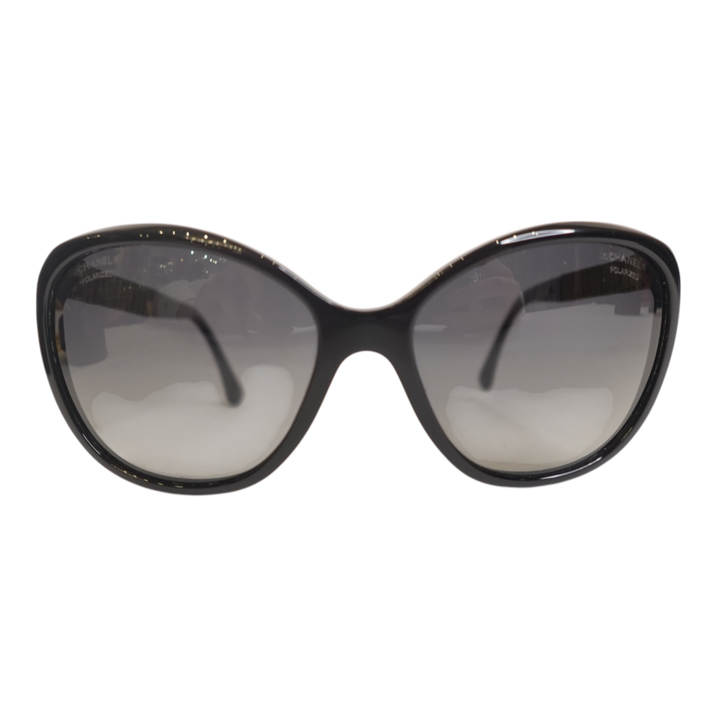 Chanel Black Crystal Sunglasses