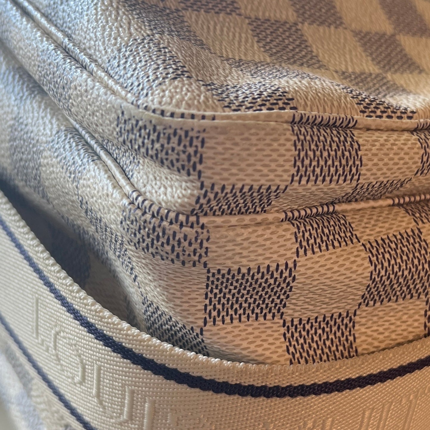 LOUIS VUITTON Damier Azur Naviglio Shoulder Bag