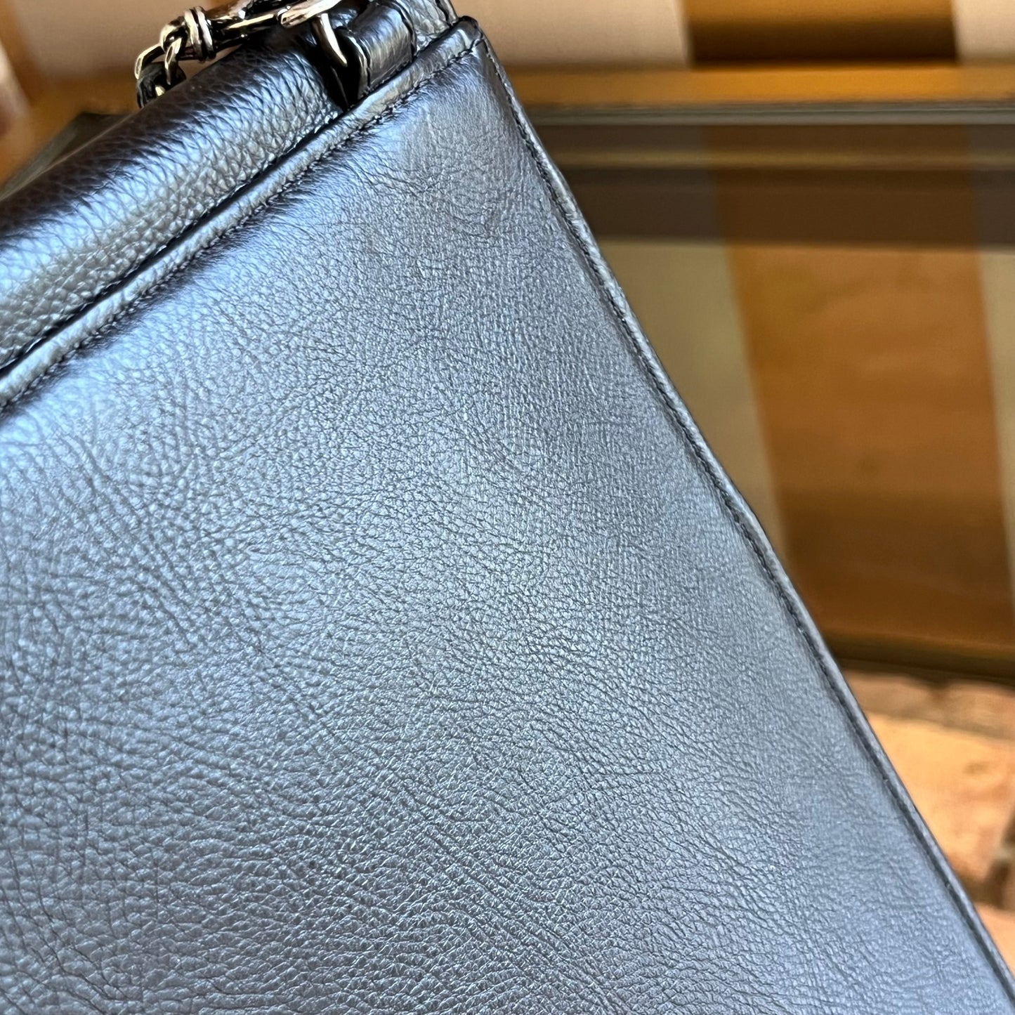 CHANEL CC Waiter Caviar Crossbody Bag