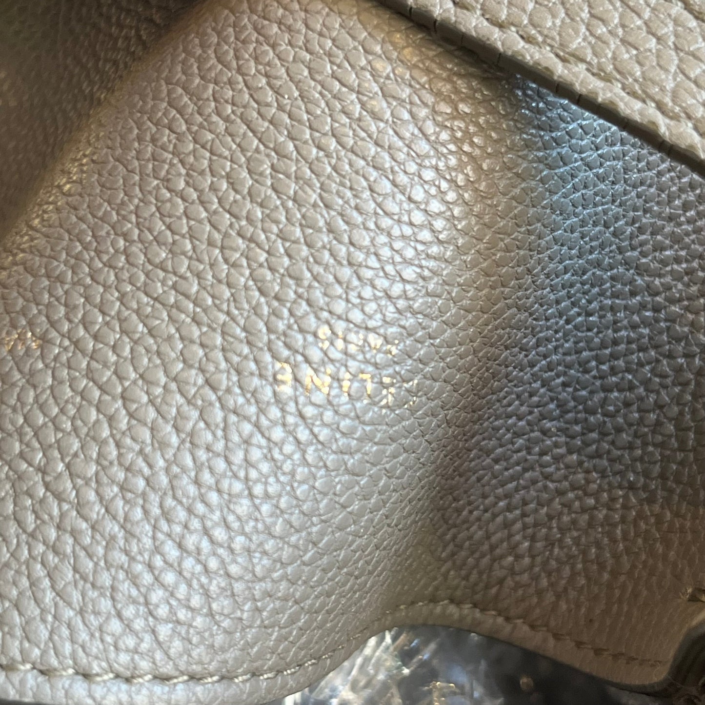 CELINE Belt Cabas Phantom Gray Drummed Calfskin Tote Bag