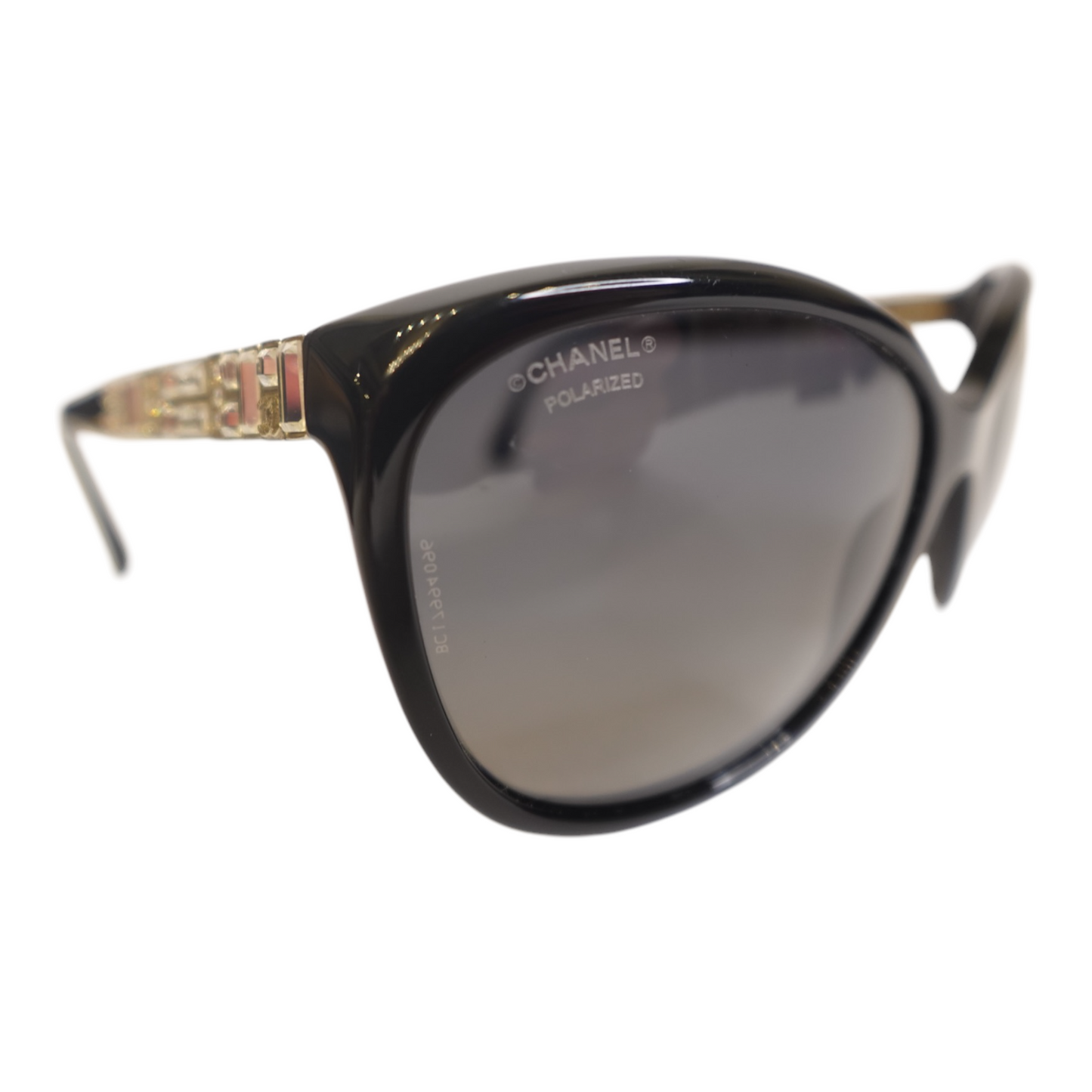 Chanel Black Crystal Sunglasses