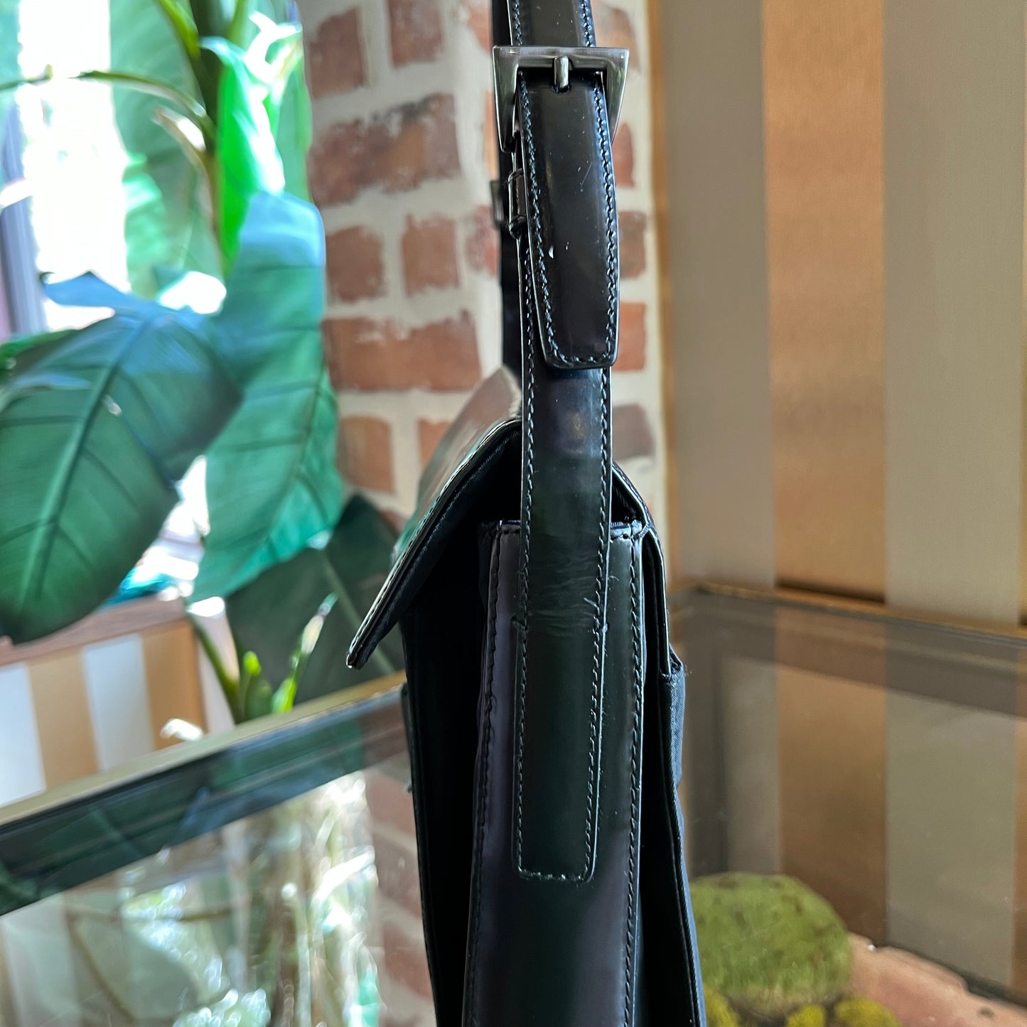 PRADA Spazzolato Tesstuto Nylon Shoulder Bag