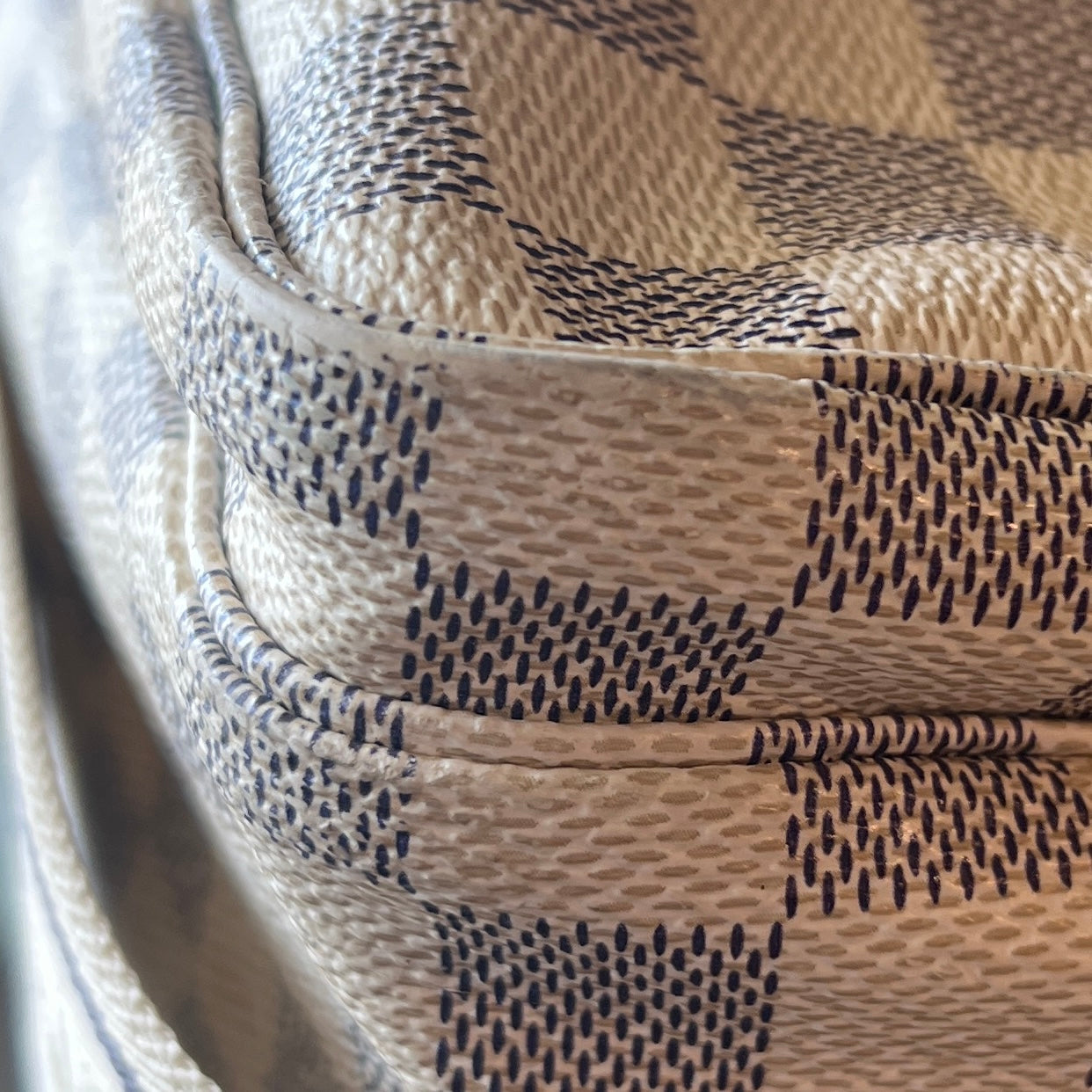 LOUIS VUITTON Damier Azur Naviglio Shoulder Bag