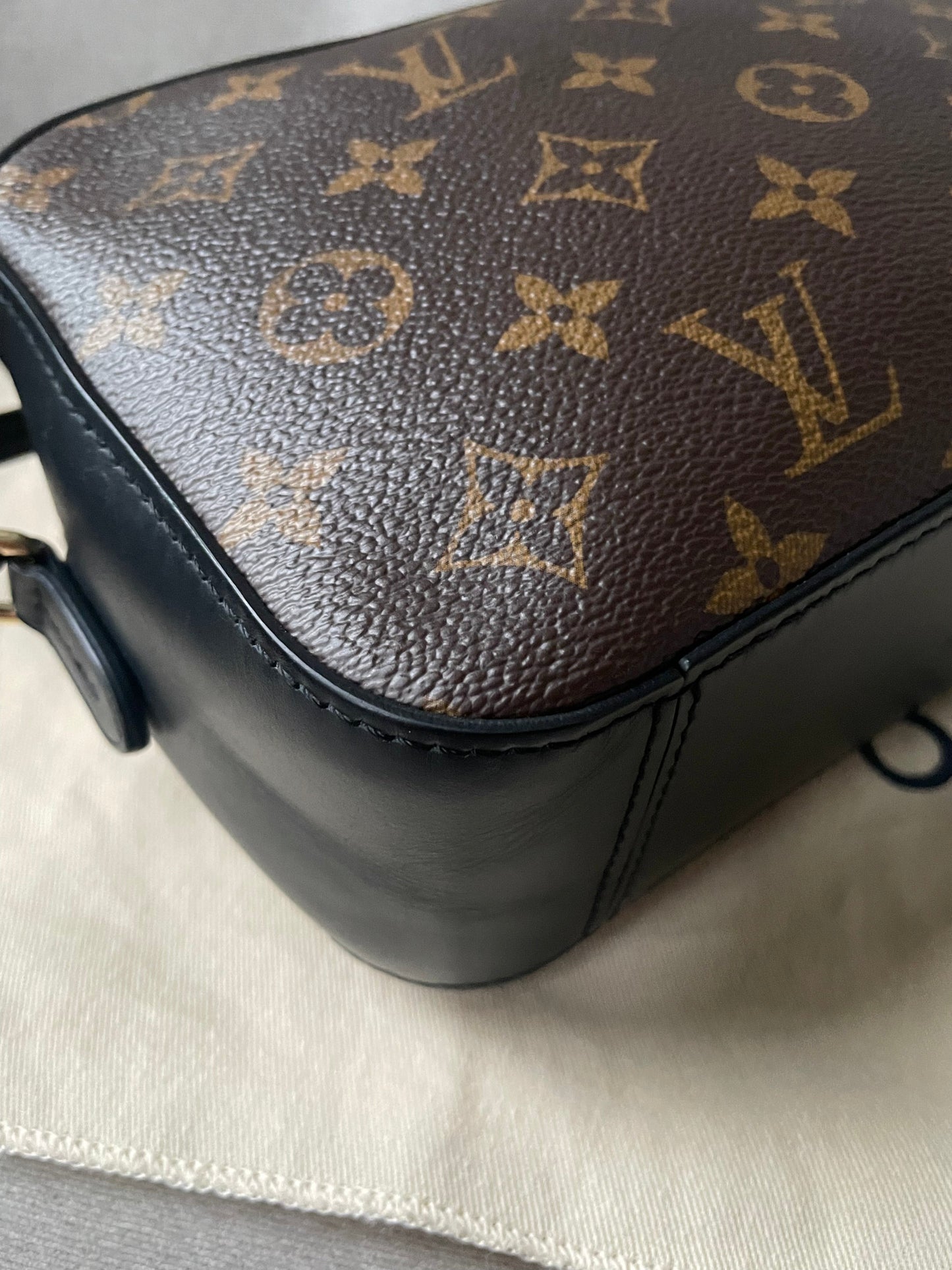 Louis Vuitton Saintonge Black and Monogram