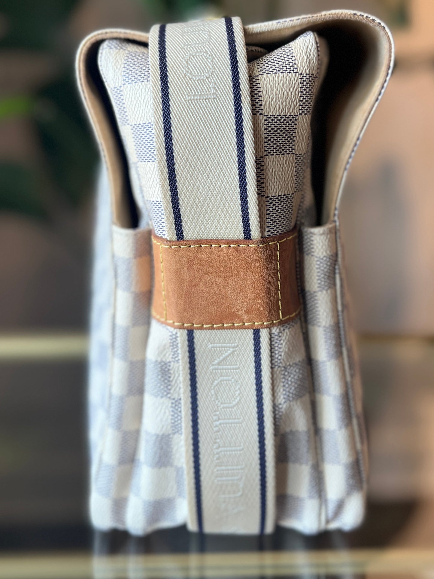 LOUIS VUITTON Damier Azur Naviglio Shoulder Bag