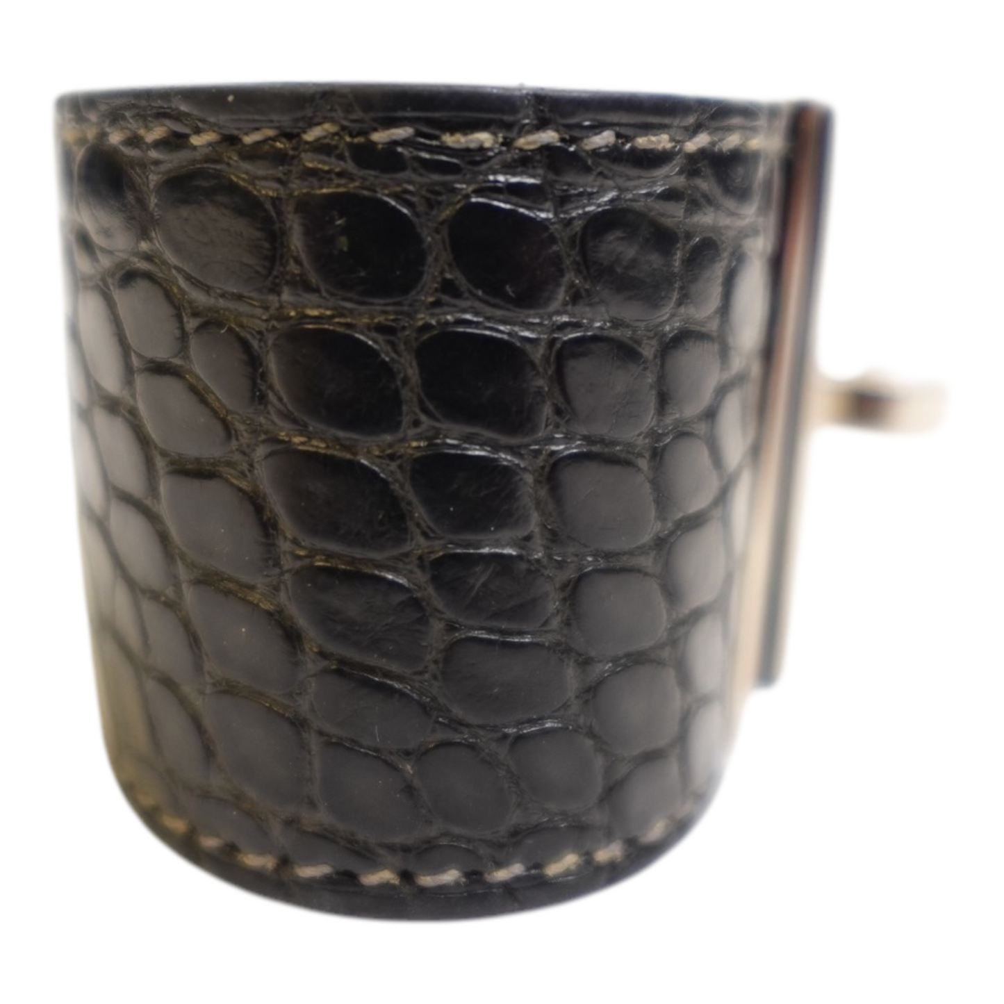 HermÃ¨s Alligator Kelly Bracelet Palladium Hardware