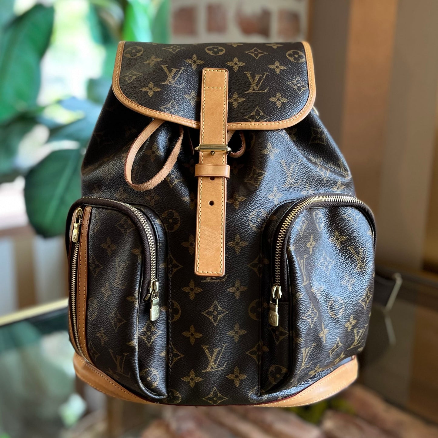 LOUIS VUITTON Bosphore Monogram Canvas Backpack