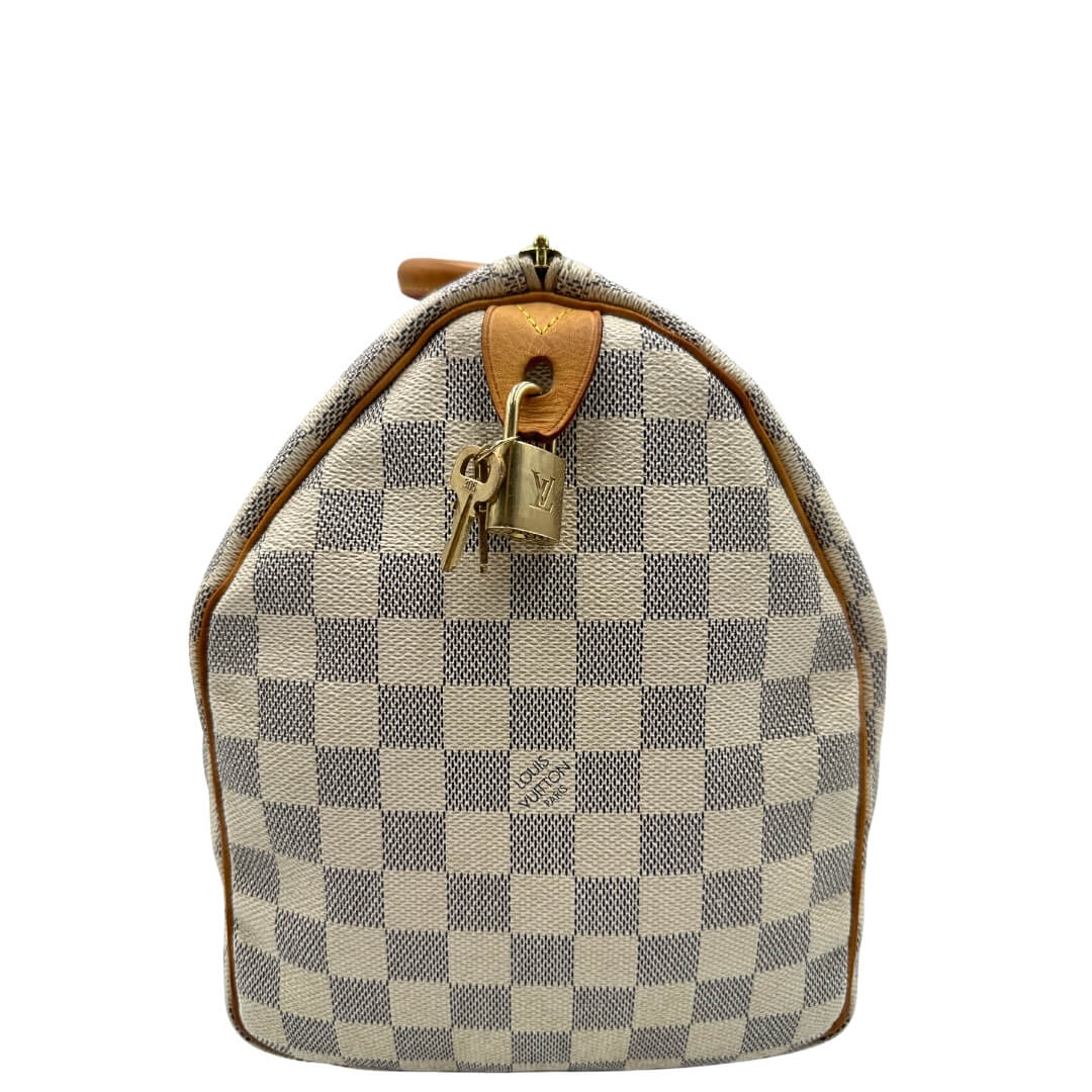 Speedy 35 Damier Azur personalizzato LV