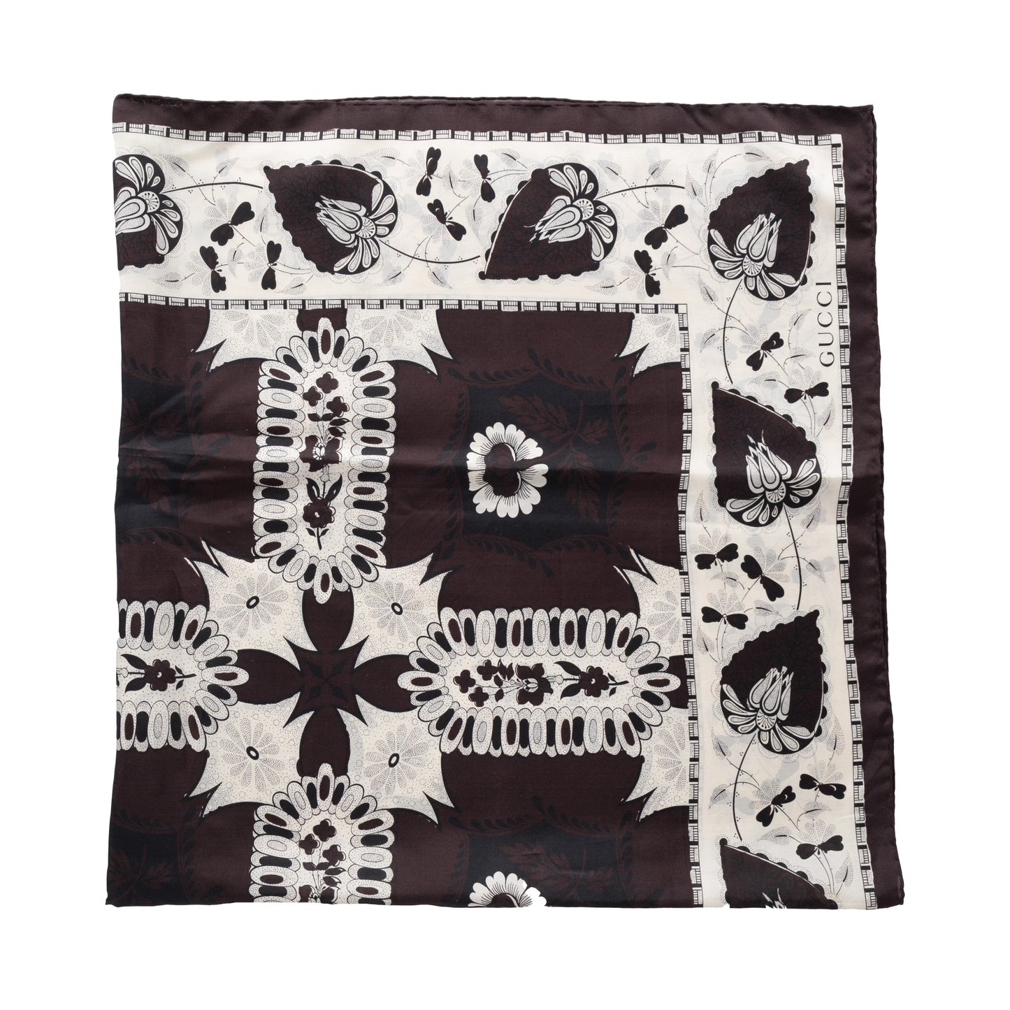 GLM-- Silk Printed Foulard - '10s