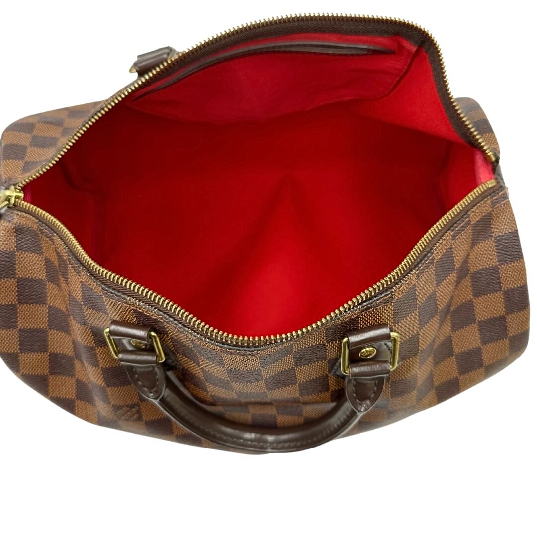 Speedy 35 Damier Ebène LV personalizzato