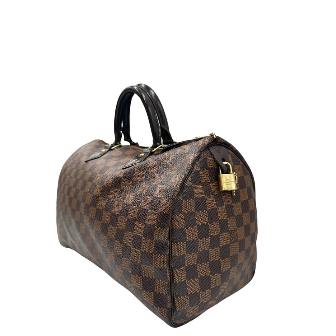 Speedy 35 Damier Ebène LV personalizzato