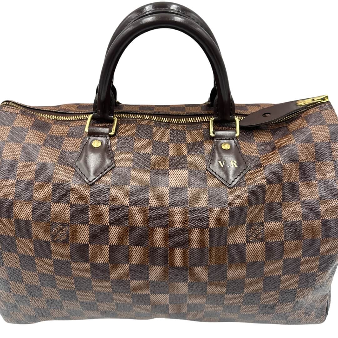 Speedy 35 Damier Ebène LV personalizzato