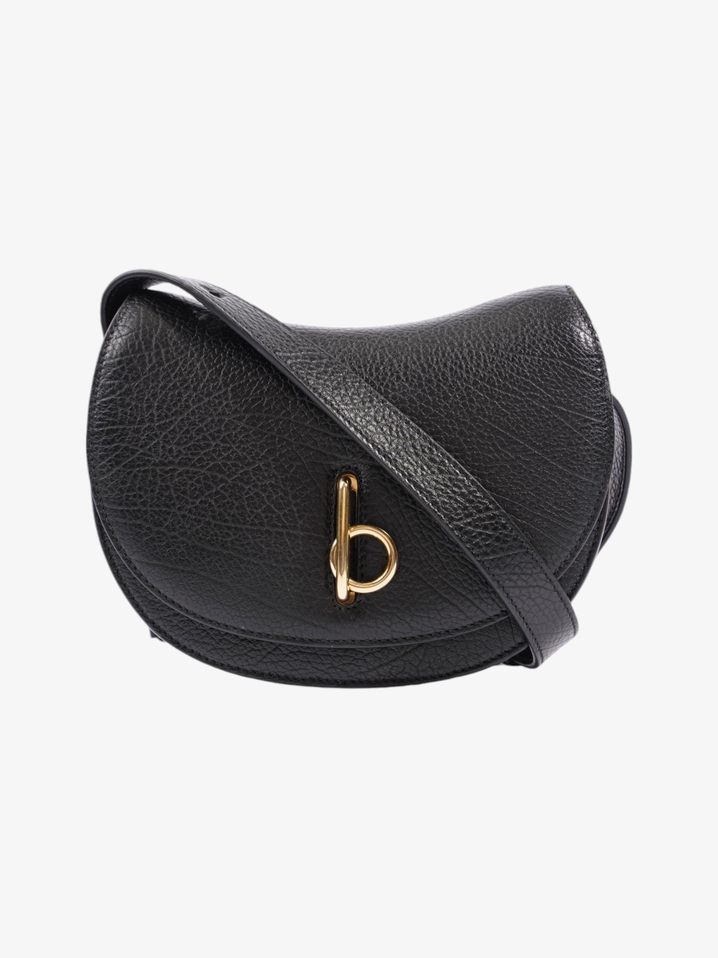 Burberry Rocking Horse Bag Black Leather Mini