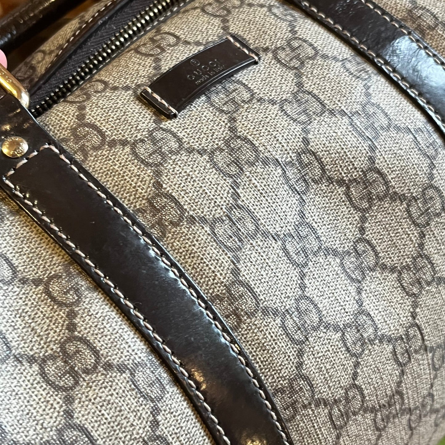 GUCCI Joy Boston Medium GG Coated Canvas Satchel Bag