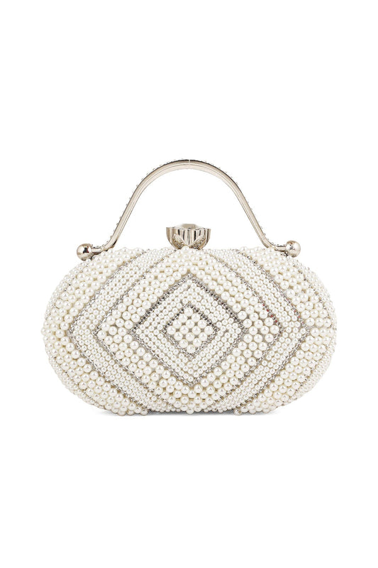 Fancy Clutch B20768-Silver