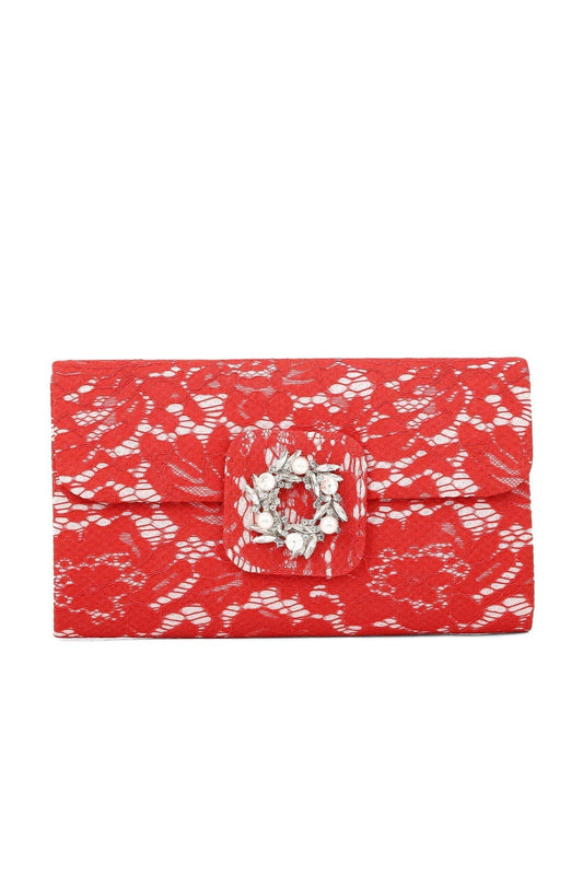 Fancy Clutch B21547-Red