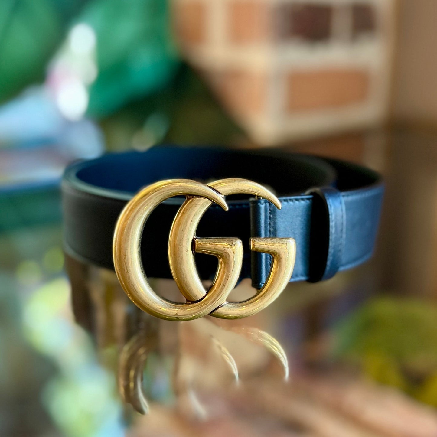 GUCCI GG Marmont Black Belt 80-32