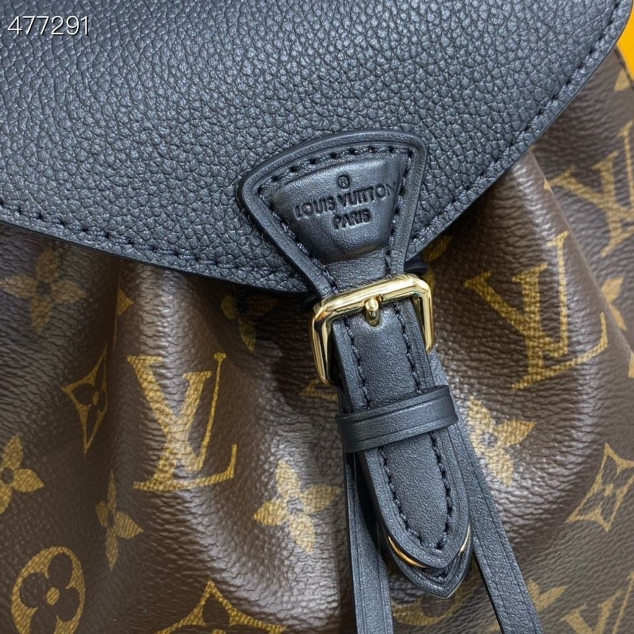 LV Montsouris GLAMI Backpack Monogram Canvas Black For Women, WoBackpack 7.9in/20cm LV M45516