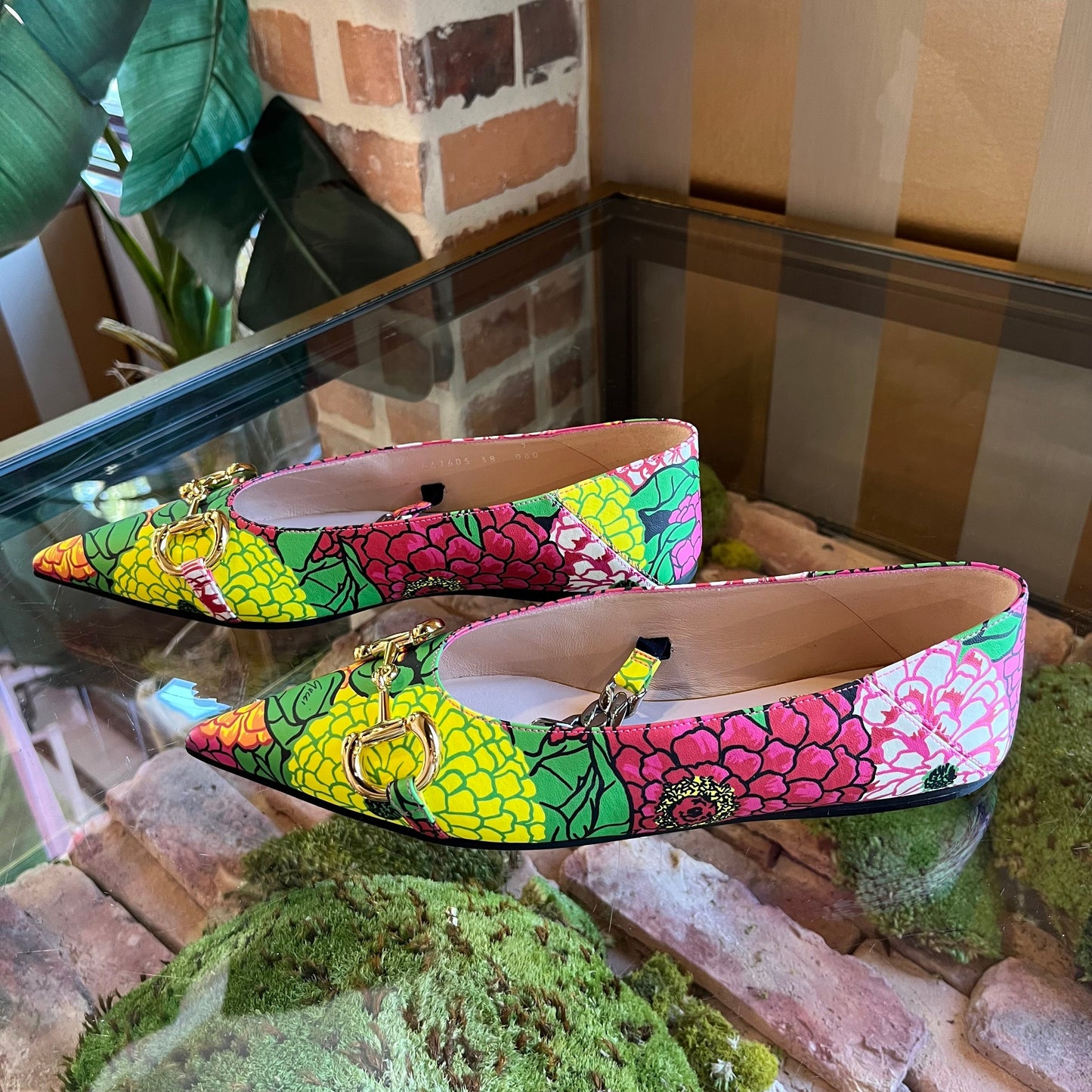 GUCCI Ken Scott Floral Ballerina Flats SZ 38