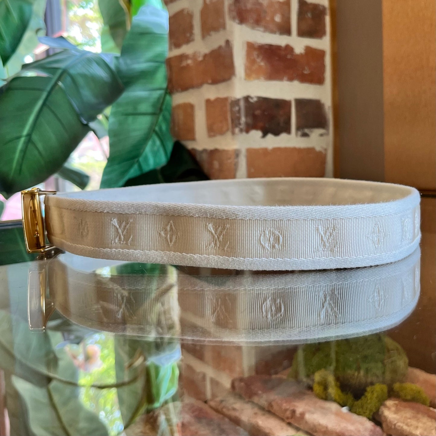 LOUIS VUITTON LV Cut Monogram Canvas Belt SZ90/36(8US)