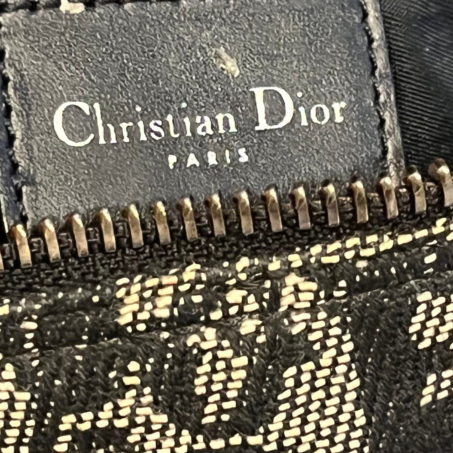 CHRISTIAN DIOR Trotter Canvas Satchel