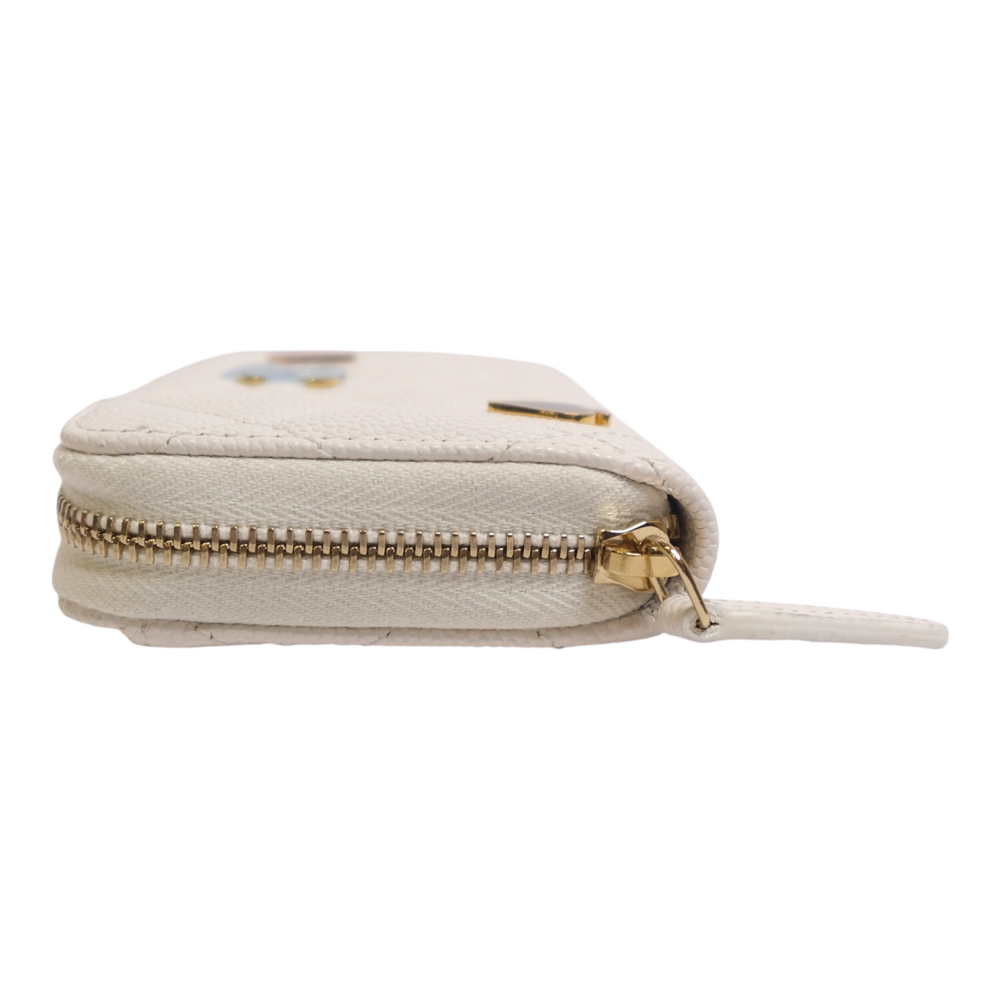 Chanel Coco Casino Zip Coin Purse Quilted Caviar