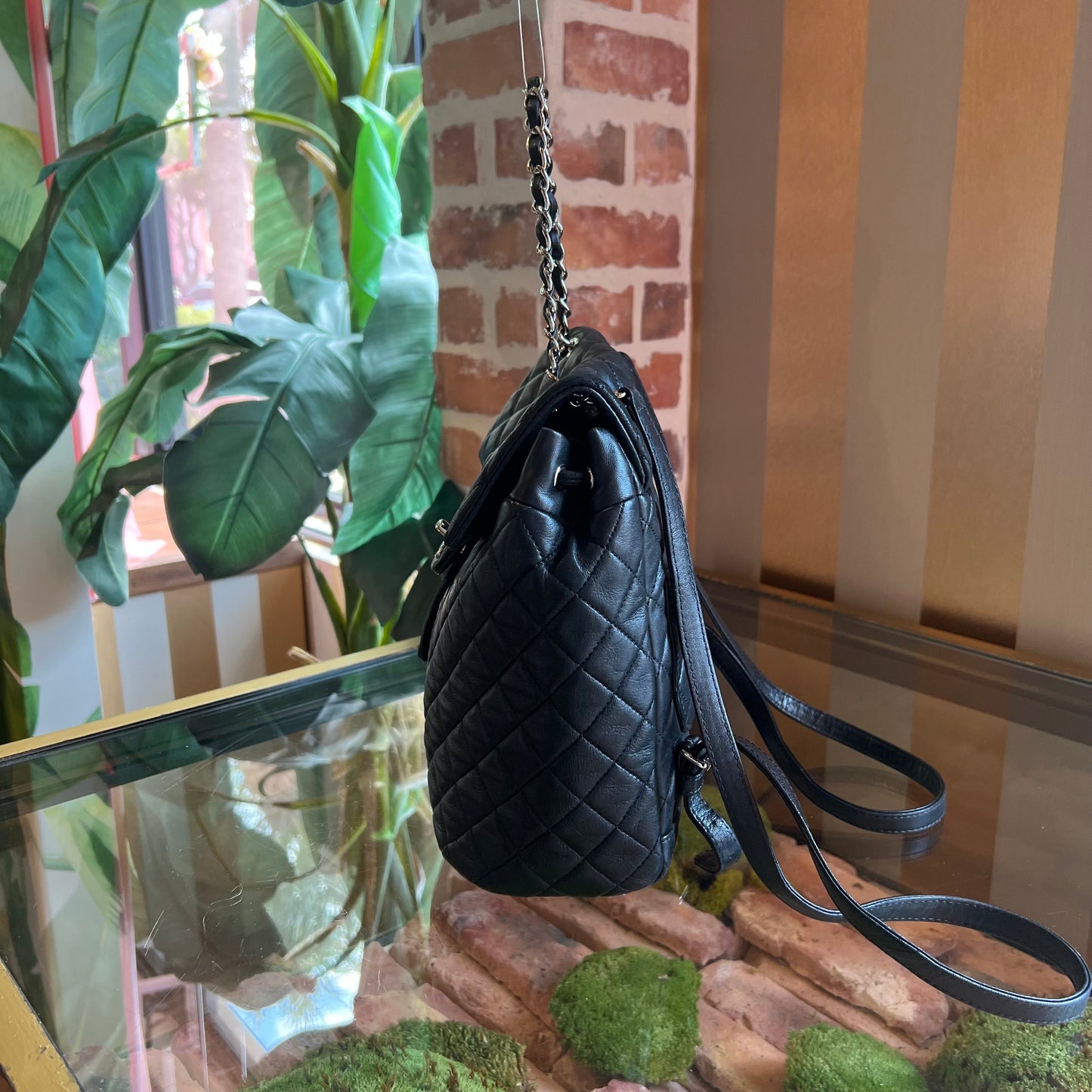 CHANEL Urban Spirit Small Black Leather Backpack