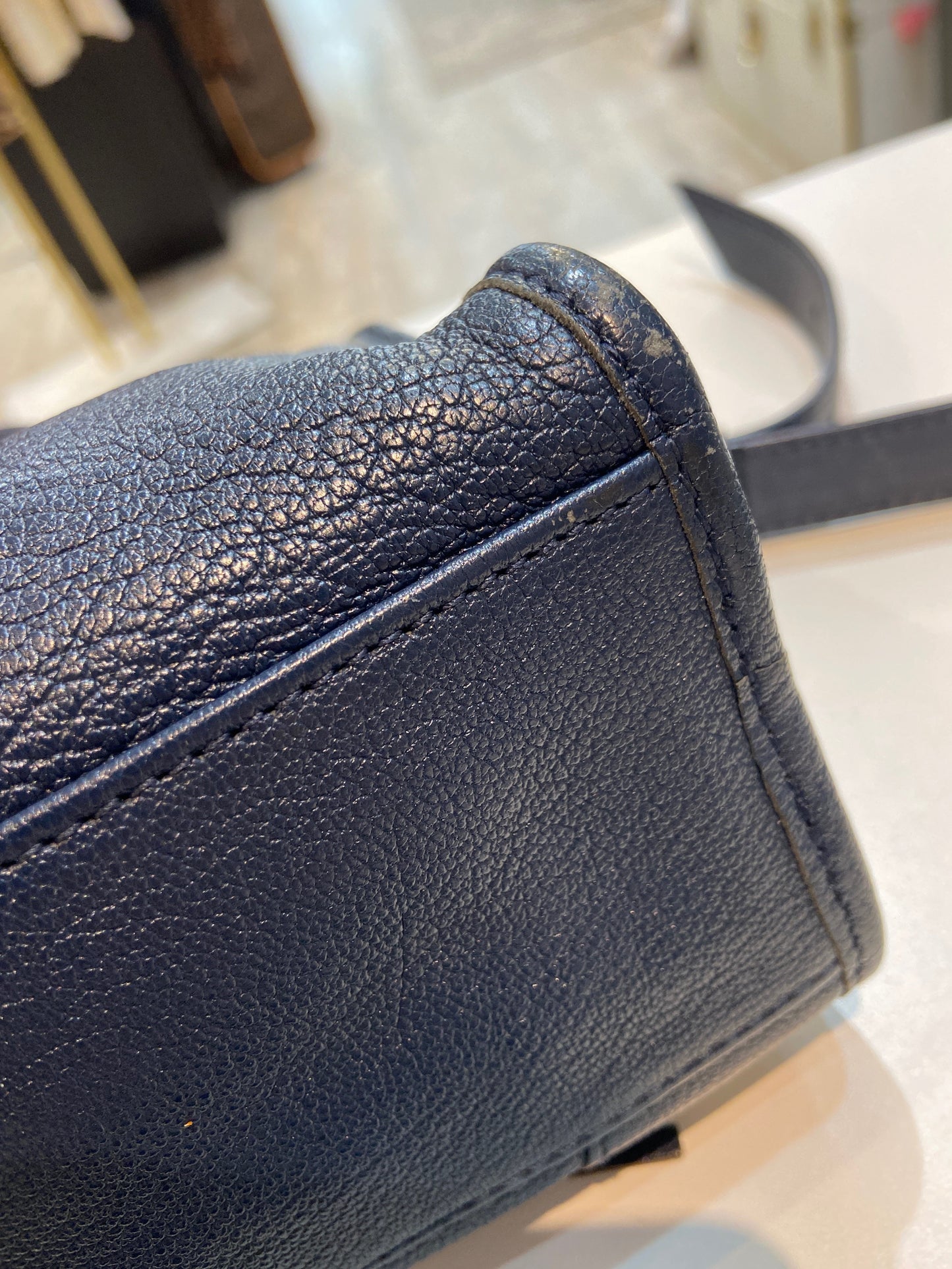 BALENCIAGA GRAINED LEATHER SMALL CITY BAG