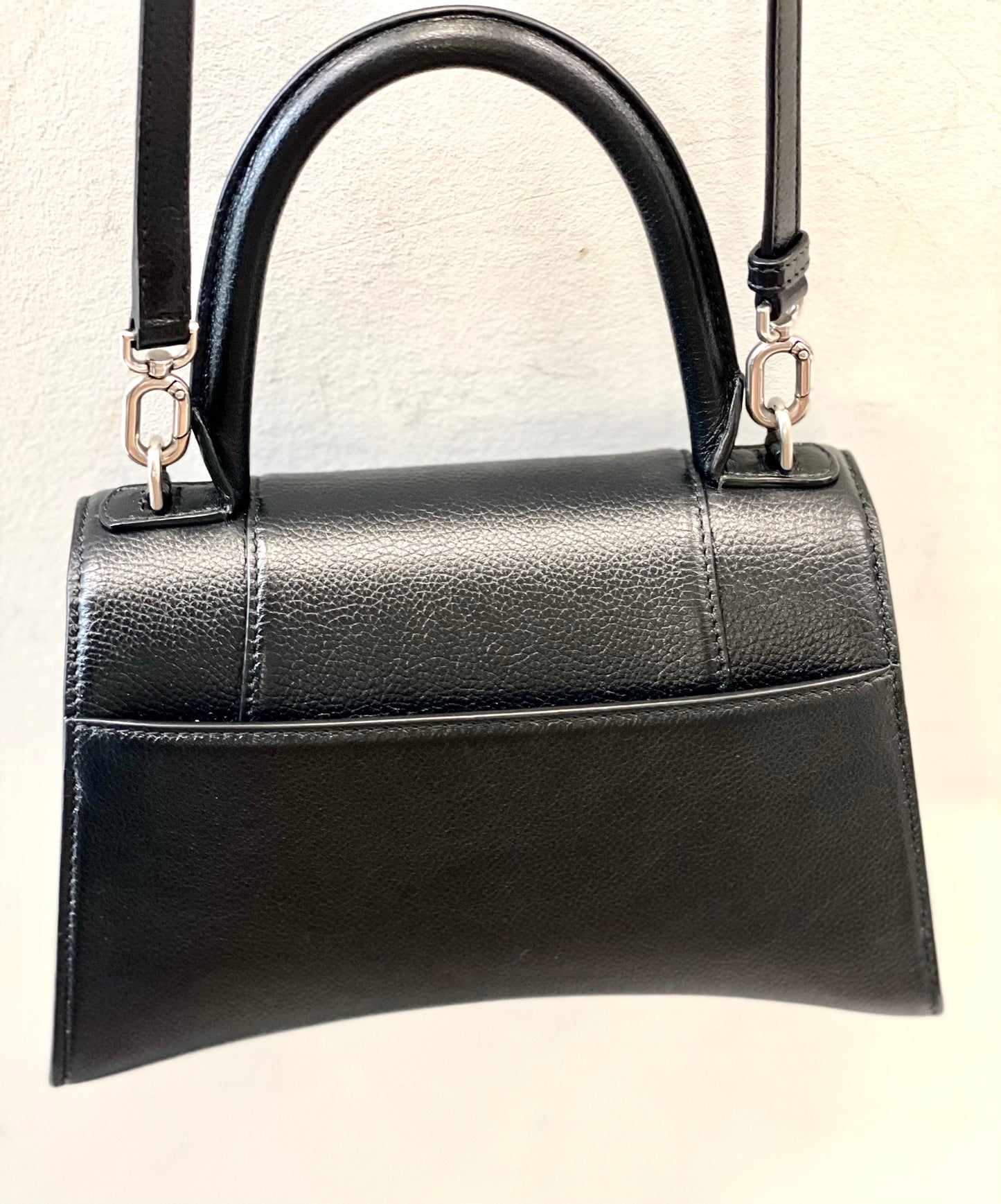 BALENCIAGA HOURGLASS SMALL CALFSKIN TOP HANDLE BAG